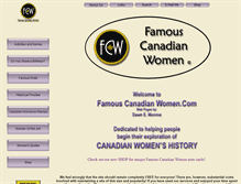 Tablet Screenshot of famouscanadianwomen.com